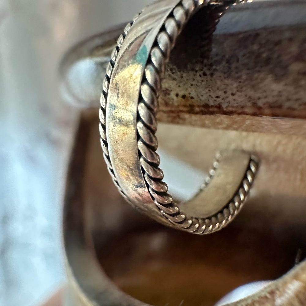 Sterling Silver Adjustable Rope Ring - image 2